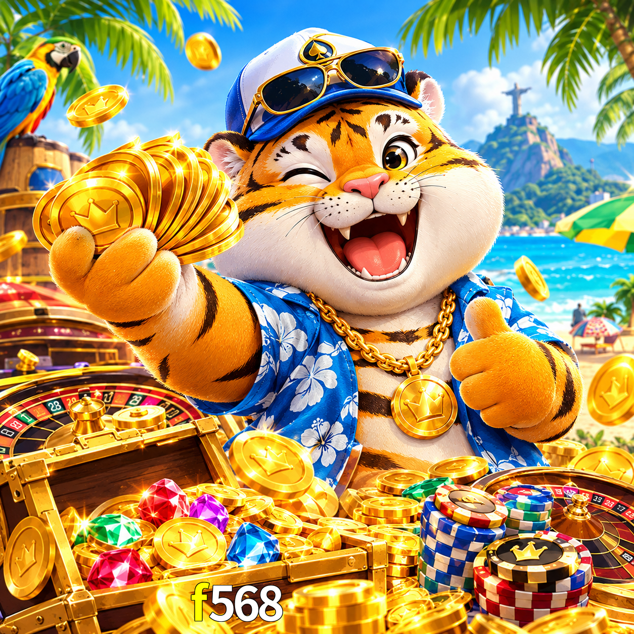 Imagem promocional da f568 mostrando a plataforma e suas vantagens